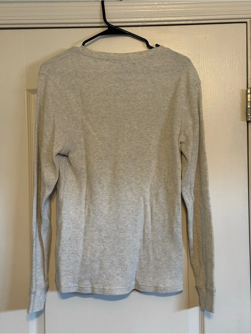J. Crew Grey Thermal Henley Top
